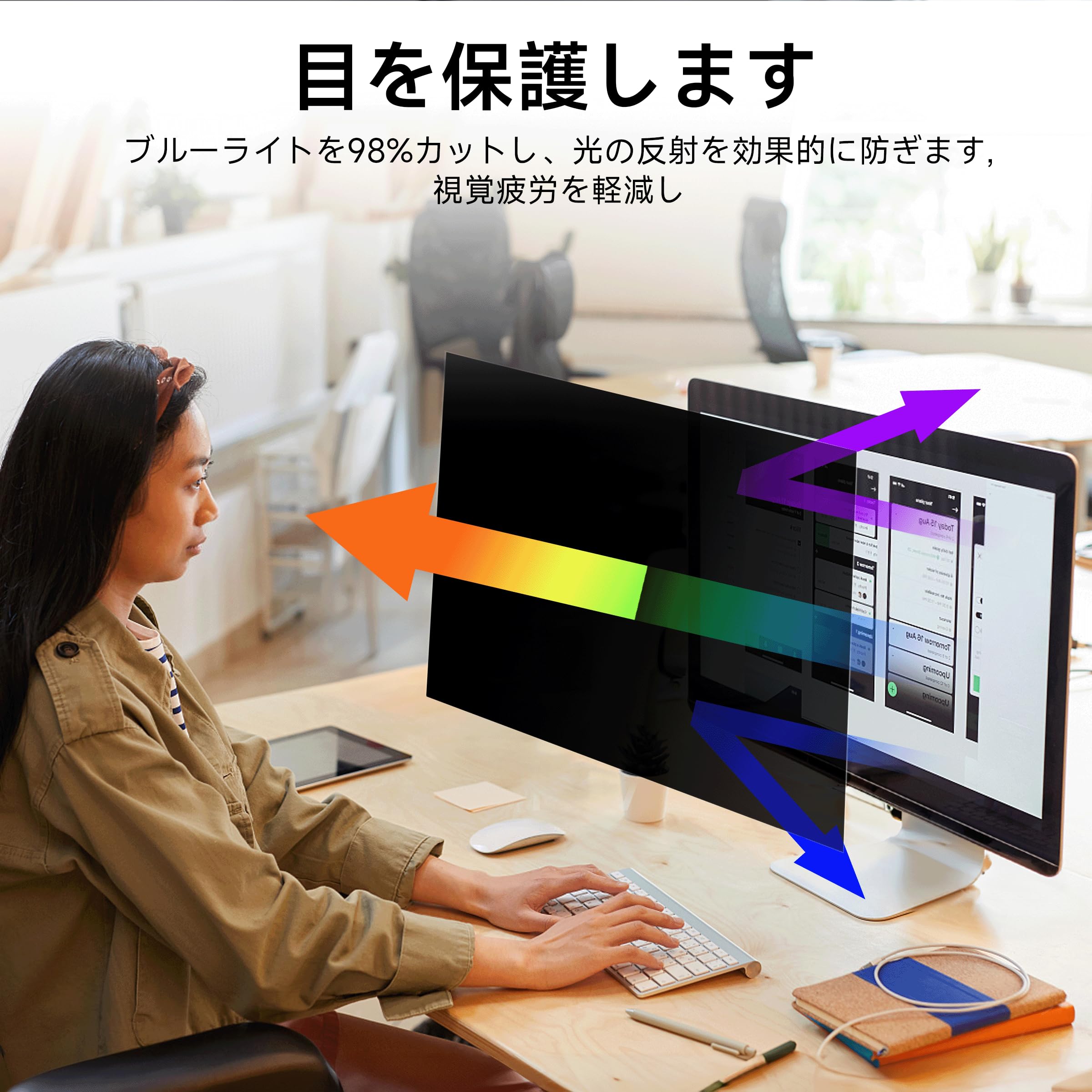 Amazon.co.jp: IPROKKO 21.5インチ(16:9)PCモニター用のぞき見防止
